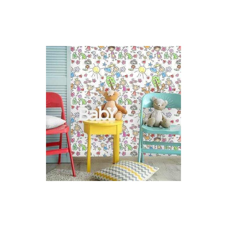 Papel de Parede Adesivo Baby Infantil Menina Menino 88286527