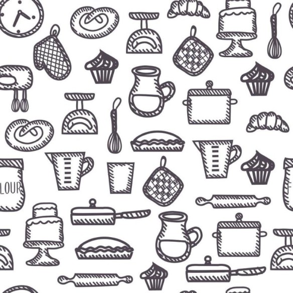 Papel de Parede Adesivo Bakery Confeitaria N013195