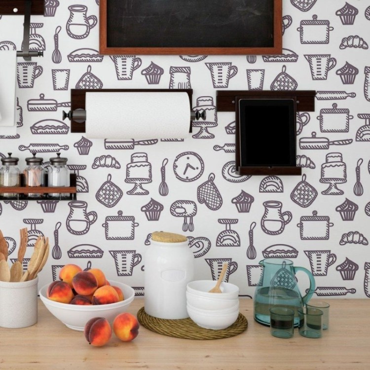 Papel de Parede Adesivo Bakery Confeitaria N013195