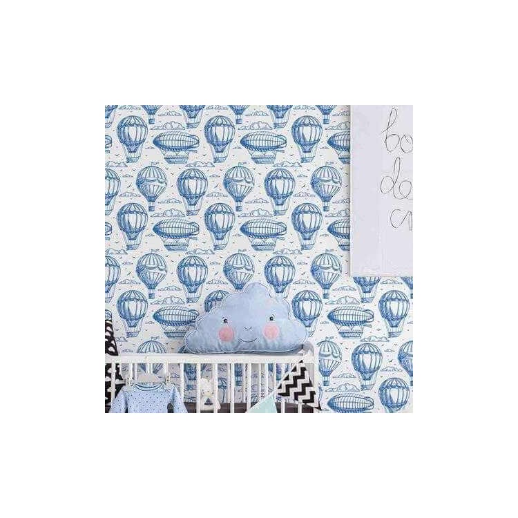 PAPEL DE PAREDE ADESIVO BALÃO BEBE 18551