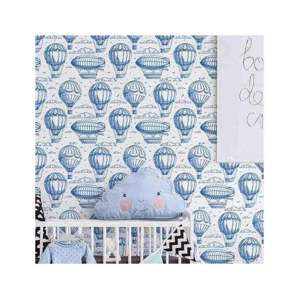 PAPEL DE PAREDE ADESIVO BALÃO BEBE 18551