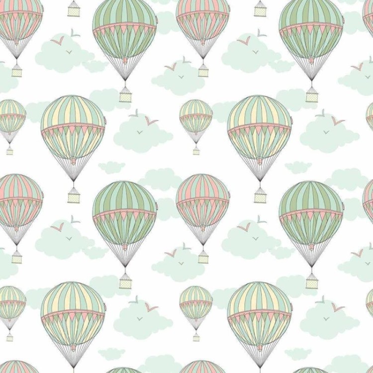 Papel de Parede Adesivo Balão Nuvem 372331366