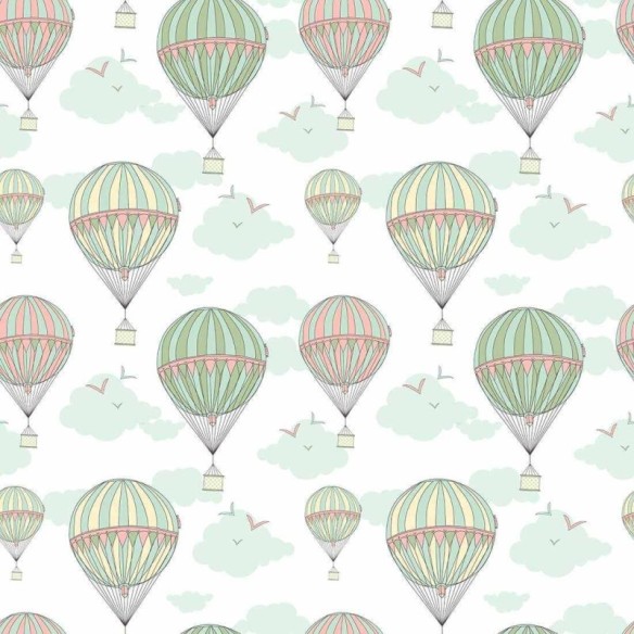 Papel de Parede Adesivo Balão Nuvem 372331366