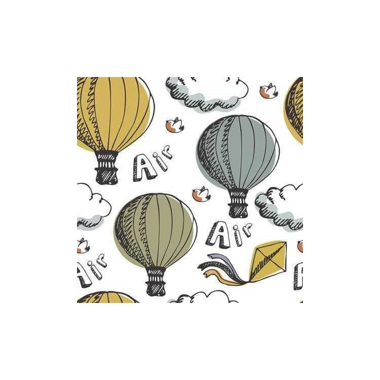 Papel de Parede Adesivo Balão Nuvem 90719656