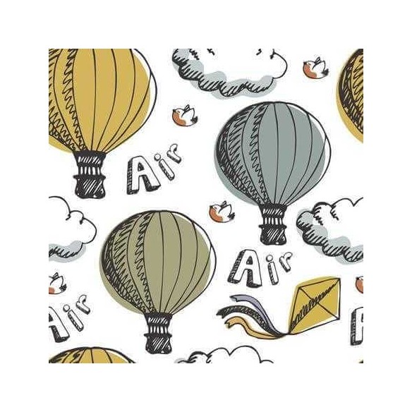 Papel de Parede Adesivo Balão Nuvem 90719656