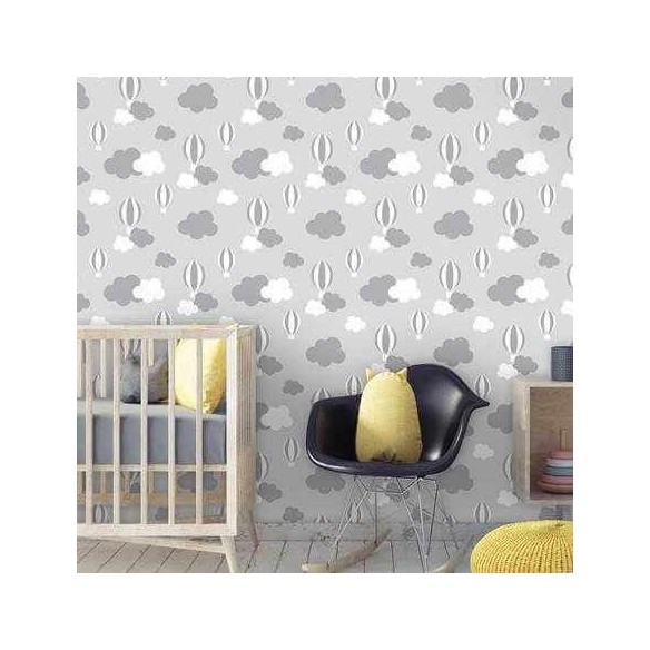 Papel de Parede Adesivo Balão Nuvens 231710222