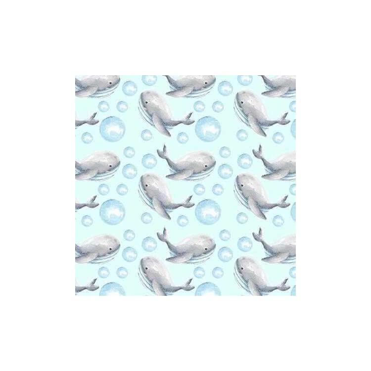 Papel de Parede Adesivo Baleia Infantil N199