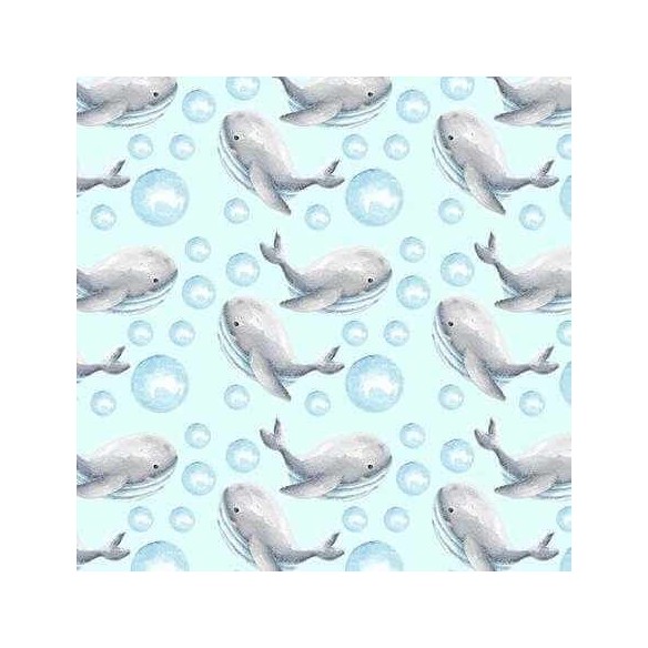 Papel de Parede Adesivo Baleia Infantil N199