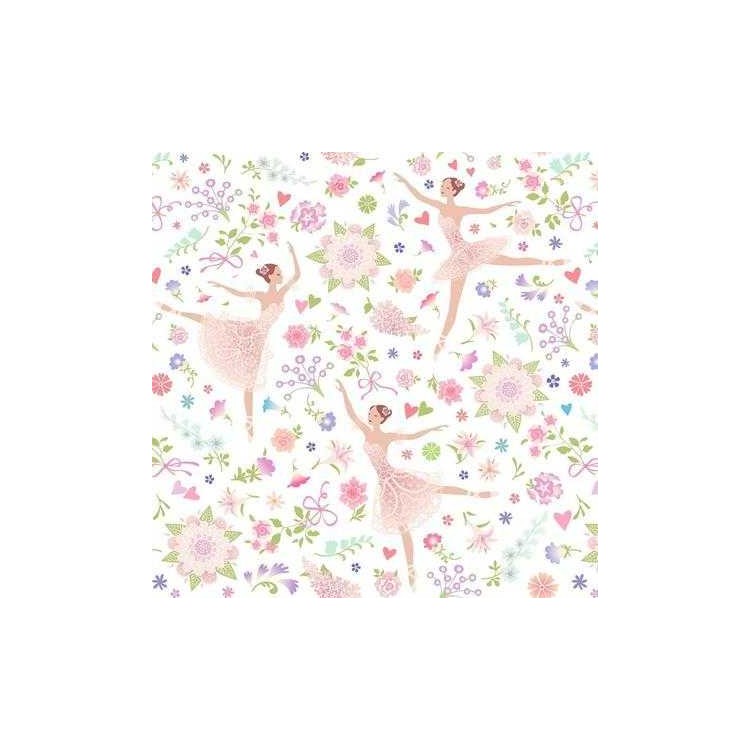 Papel de Parede Adesivo Ballet Floral 260389004