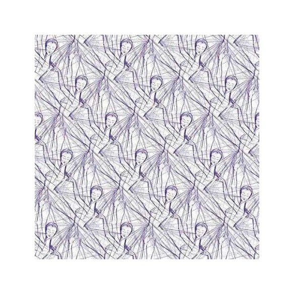 Papel de Parede Adesivo Ballet Rabiscos 452190670