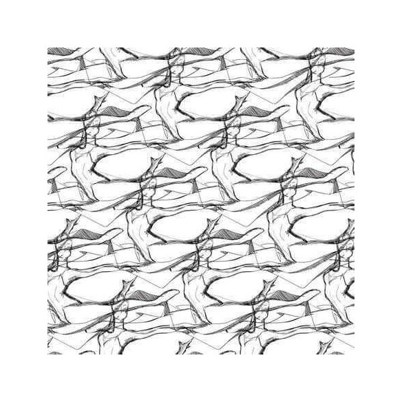 Papel de Parede Adesivo Ballet Rabiscos 504736573