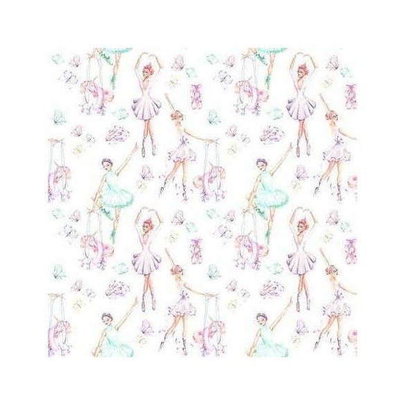 Papel de Parede Adesivo Ballet Roxo e Verde 586418351