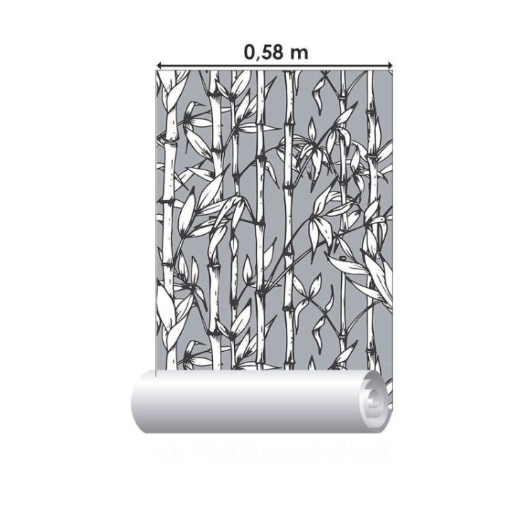 Papel de Parede Adesivo Bambu  N012081