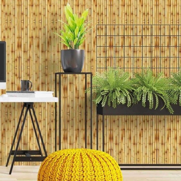 Papel de Parede Adesivo Bambu 195719759