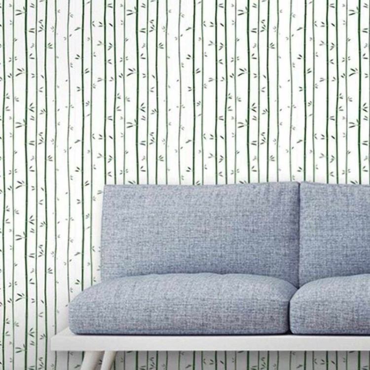 Papel de Parede Adesivo Bambu Verde 210160