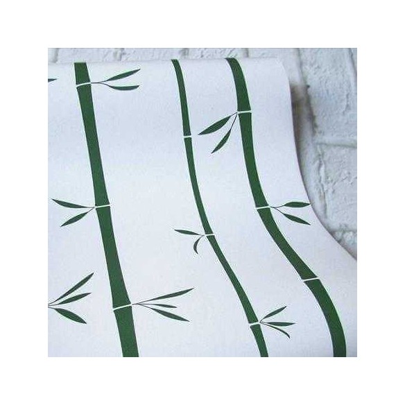 Papel de Parede Adesivo Bambu Verde 210160