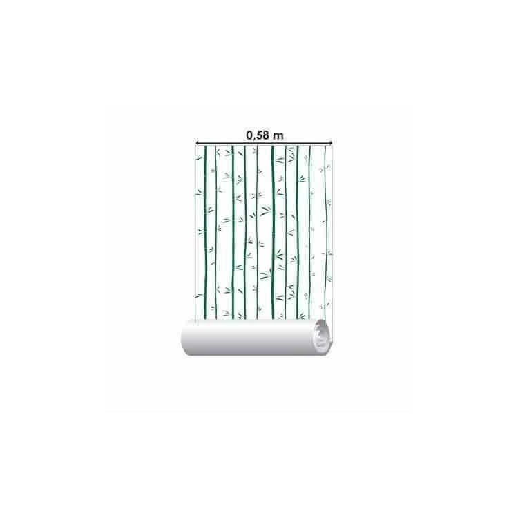 Papel de Parede Adesivo Bambu Verde 210160