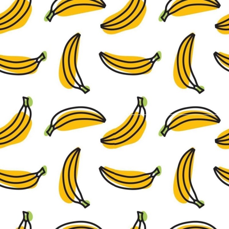 Papel de Parede Adesivo Banana Minimalista N05013