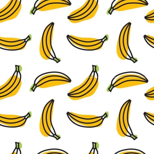 Papel de Parede Adesivo Banana Minimalista N05013