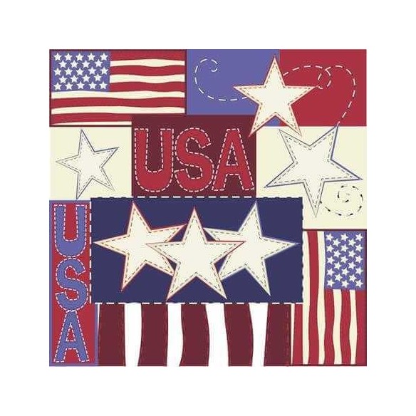 Papel de Parede Adesivo Bandeira Estados Unidos 198603347