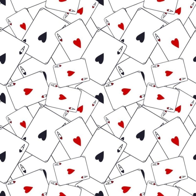 Papel de Parede Adesivo Baralho N08189