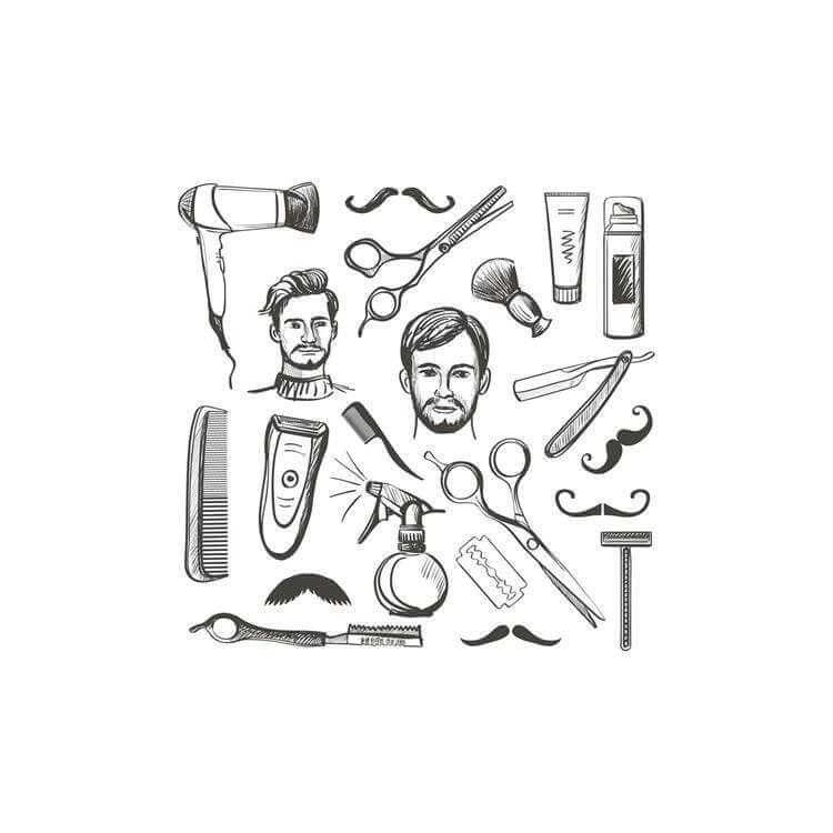 Papel de Parede Adesivo Barbearia 350897279
