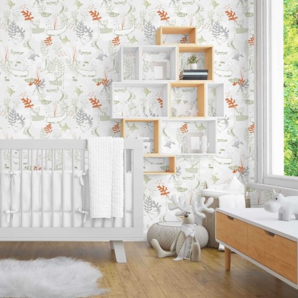 Papel de Parede Adesivo Barquinho Bolhas 311880253