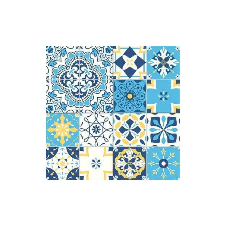 Papel de Parede Adesivo  Azulejo Português...