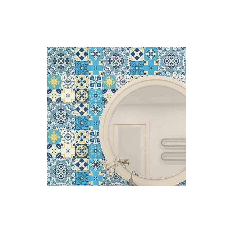 Papel de Parede Adesivo  Azulejo Português...