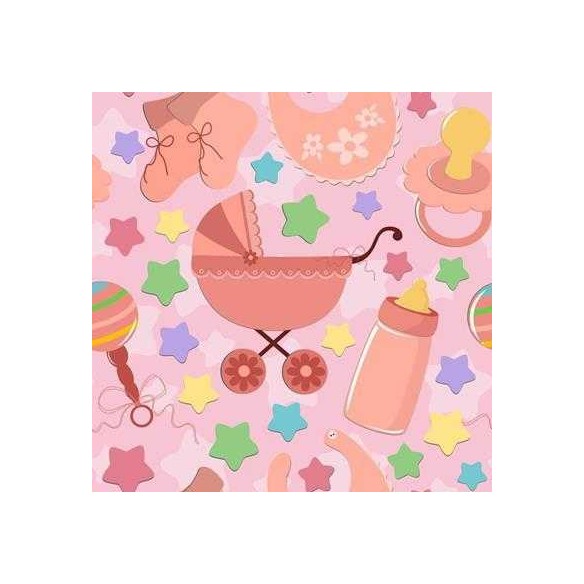 Papel de Parede Adesivo Bebê Rosa 1148