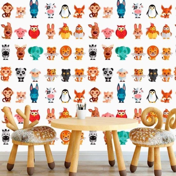 Papel de Parede Adesivo Bichinhos 1674993