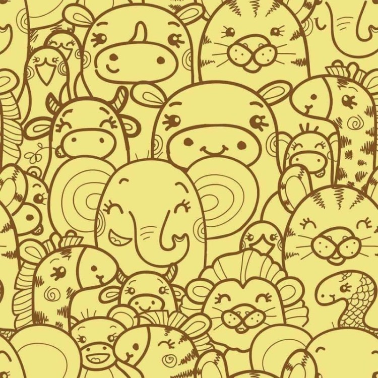 Papel de Parede Adesivo Bichos 123338188