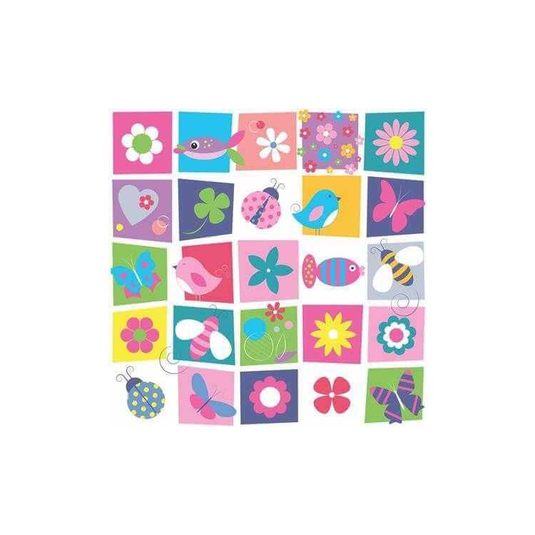 Papel de Parede Adesivo Bichos e Flores 169604639