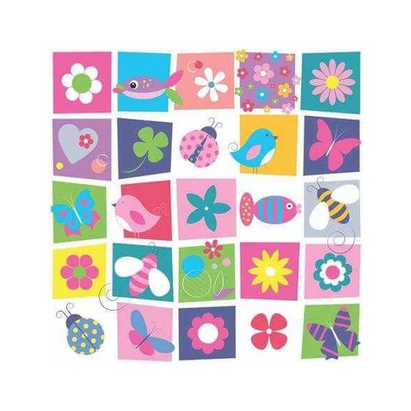 Papel de Parede Adesivo Bichos e Flores 169604639