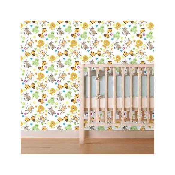 Papel de Parede Adesivo Bichos Infantil 133350332