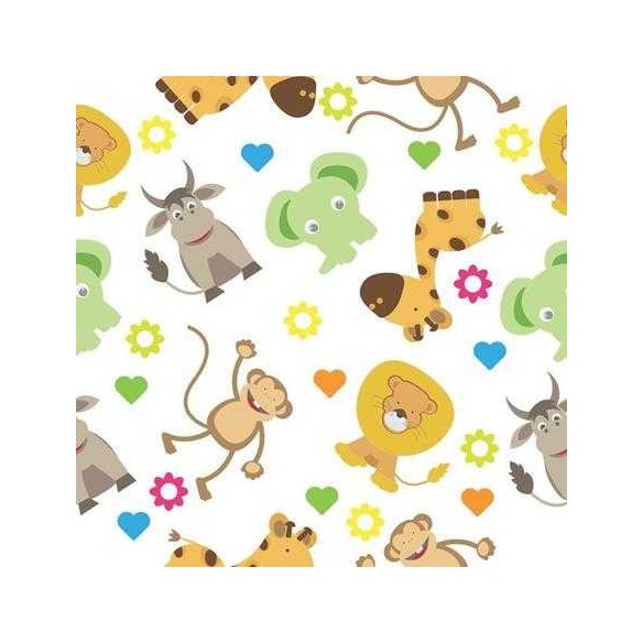 Papel de Parede Adesivo Bichos Infantil 133350332