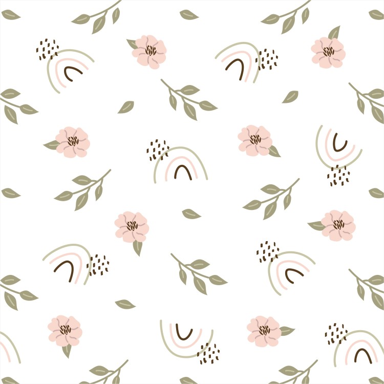PAPEL DE PAREDE ADESIVO BOHO FOFINHO LB55