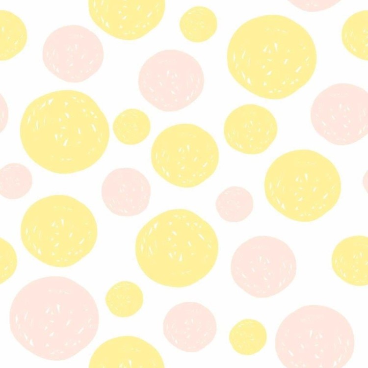 Papel de Parede Adesivo Bolhas Artístco Amarelo...