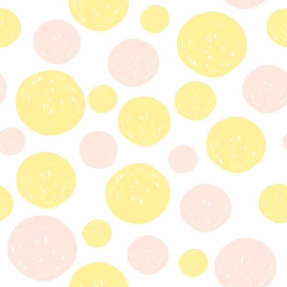 Papel de Parede Adesivo Bolhas Artístco Amarelo e Rosa N07012
