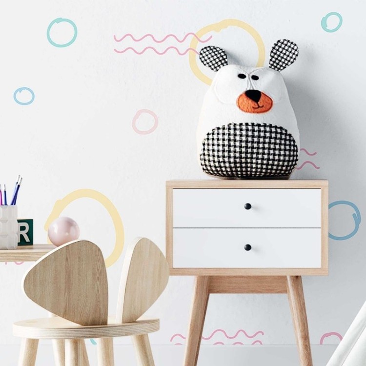 Papel de Parede Adesivo Bolhas Artístico N02185