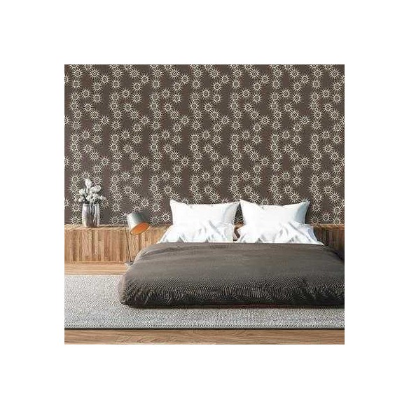 Papel de Parede Adesivo Bolhas Marrom 0281