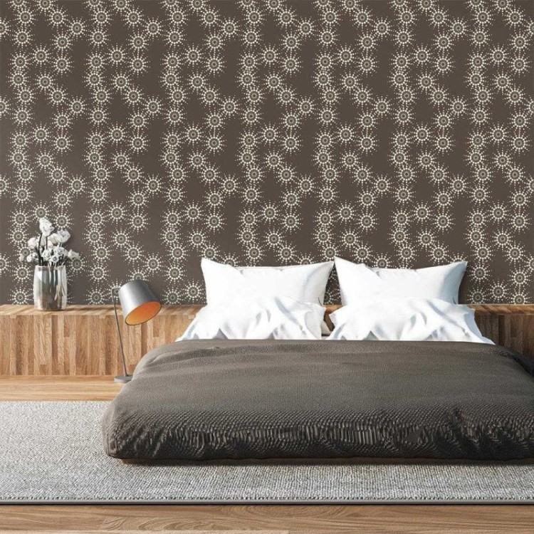Papel de Parede Adesivo Bolhas Marrom 0281