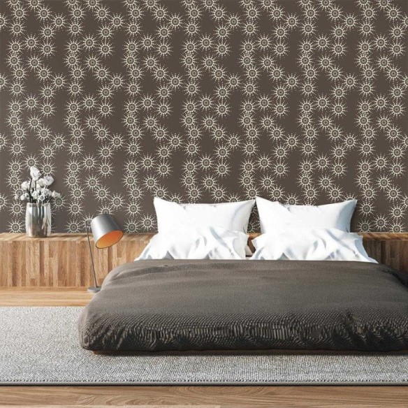 Papel de Parede Adesivo Bolhas Marrom 0281