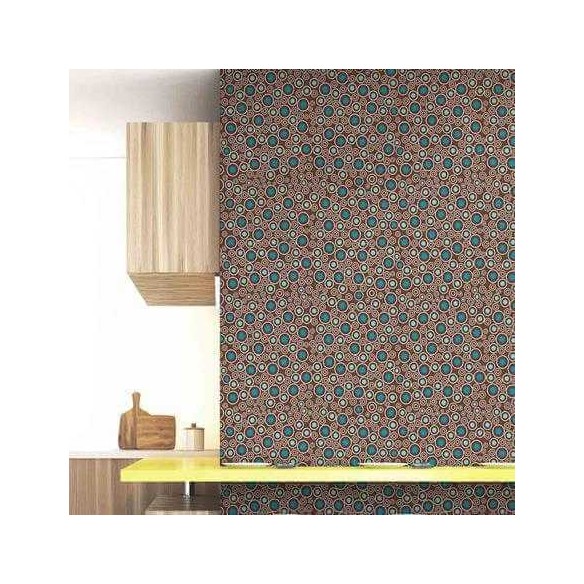 Papel de Parede Adesivo Bolhas Marrom 18523958