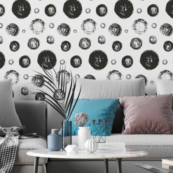 Papel de Parede Adesivo Bolhas N82