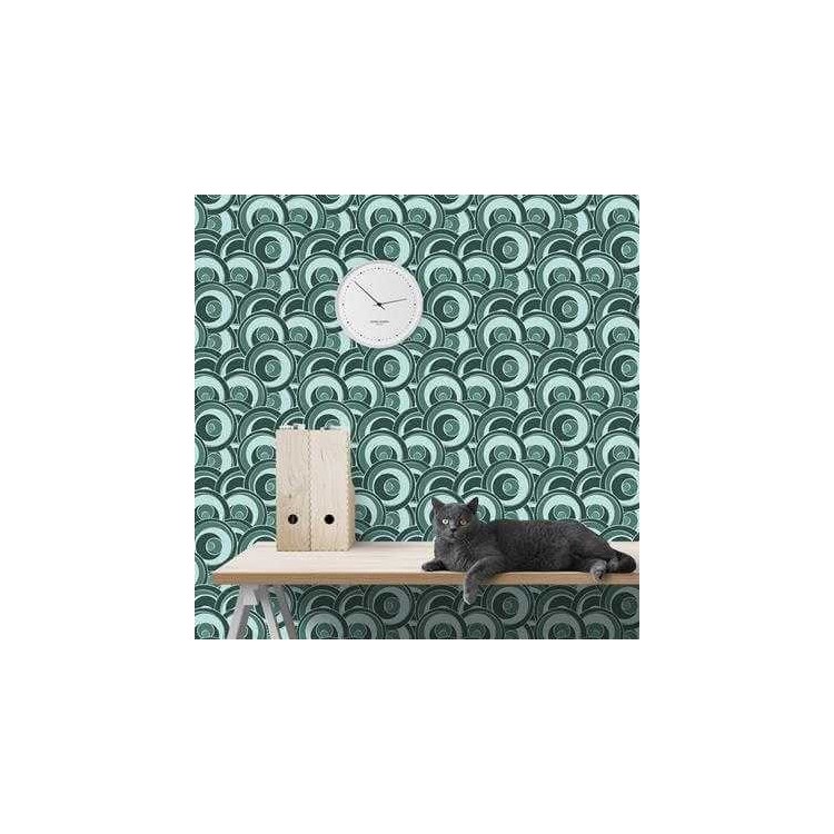Papel de Parede Adesivo Bolhas Verdes 11