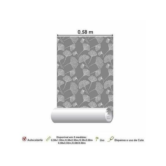 Papel de Parede Adesivo  Floral  N258C