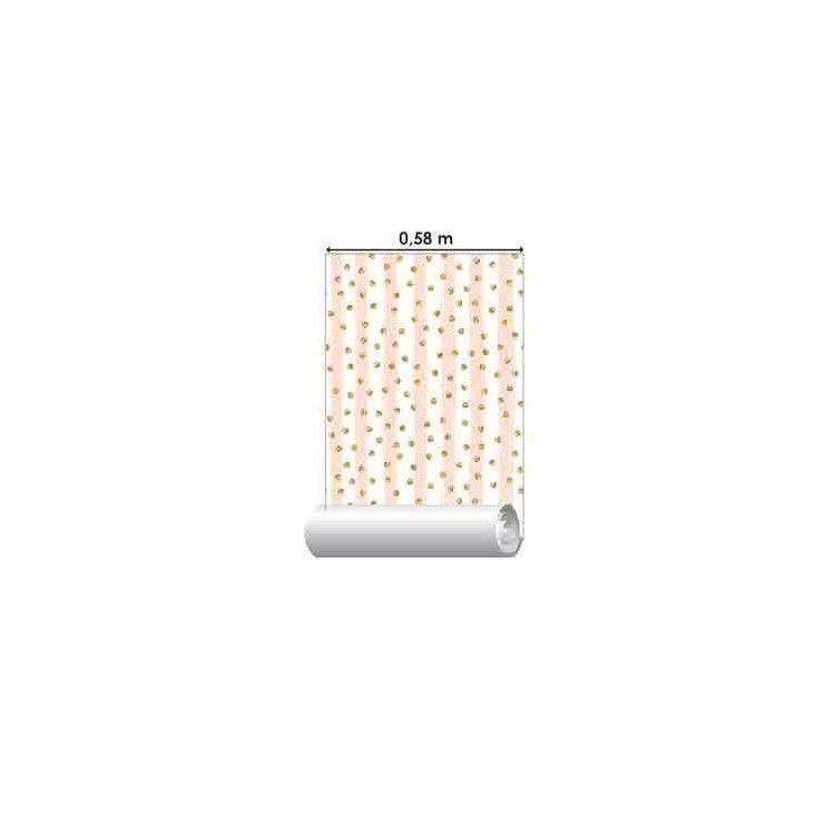Papel de Parede Adesivo Bolinhas N7764C