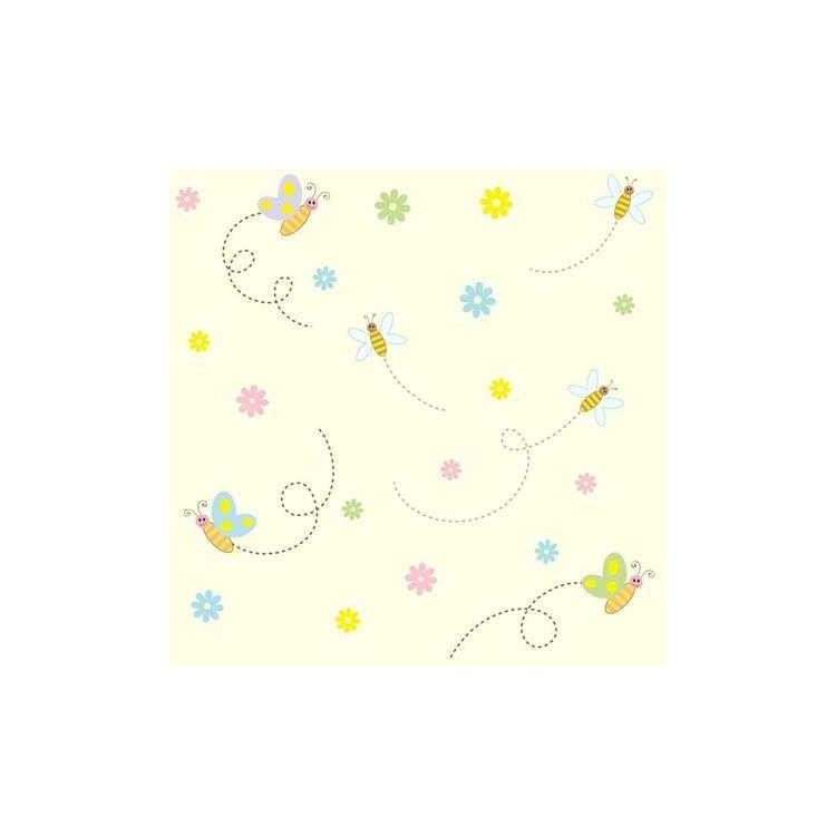 Papel de Parede Adesivo Borboleta Amarelo 52363171