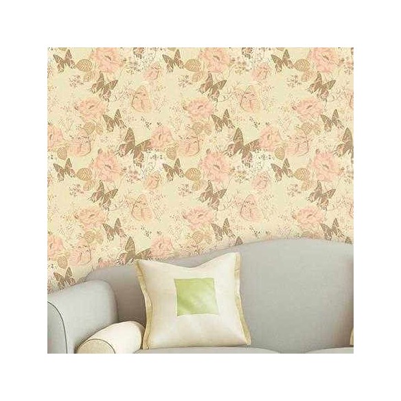 Papel de Parede Adesivo Borboleta Amarelo 85292212